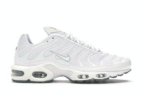 white Air Max Plus men's